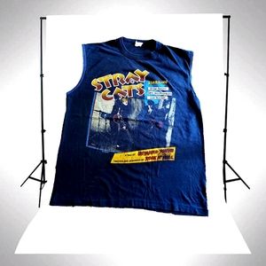 REAL 1983 Vintage Stray Cats Mackler band tee